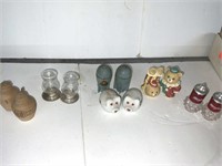 6 SETS OF SALT AND PEPPER SHAKERS
