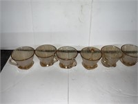 6 CARNIVAL GLASS   CUPS