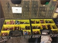 Copper ends and fittings. 2 storage bins