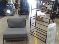 Foshan Jetment Chair/Single Bed & Metal Shelf