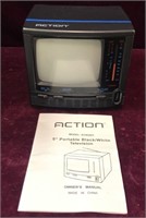 5" Portable Black/White Television