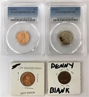 U.S Penny error, blank and more!