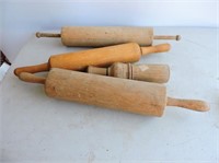 Wood Rolling Pins, Etc