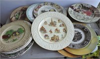 Large Quantity Antique Plates