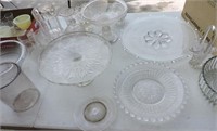 Antique Prayer Plate, Cut & Press Glass, Crystal