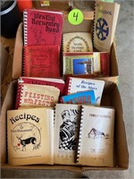 (2) Boxes of Cookbooks
