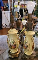 PAIR OF VICTORIAN URN LAMPS
