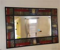 STAINED GLASS MIRROR