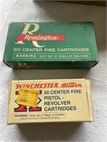 Remington Fire Cartridges & Winchester Pistol