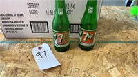 Two, 7-Up Collectable Bottles,1 Made Omaha,