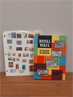 ROYAL MAIL STAMP BOOK AND STAMPS