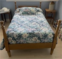 Twin Size Bed And Frame Bedding Not Included