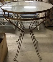 24 Inch Glass Top Table