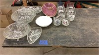 Glassware and Norman Rockwell glasses