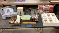 Brownie pan set, Nesco food slicer and more