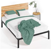 Zinus Paul Metal and Wood Platform Bed Queen