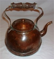 Copper kettle.