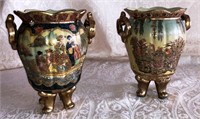 Oriental urns.