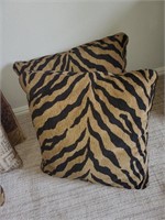 Pair of large throw pillows