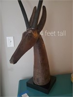 Tribal antelope bust