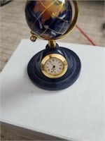 Small globe desk clock
