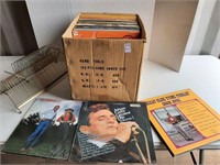 BOX OF COUNTRY AND WESTERN VINYL RECORDS