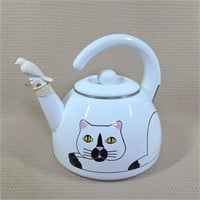 Large Kitty Whistling Tea Kettle