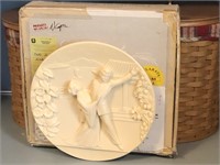 Hand Crafted 3D Collector Madame Butterfly Plate