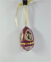 Musical Egg Shaped Holiday Ornament