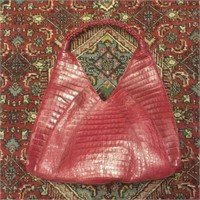 NANCY GONZALES crocodile hobo handbag Great shape