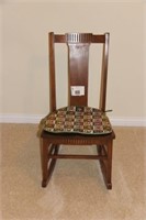 wooden rocking chair