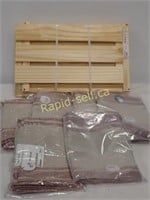 Ikea Wooden Box & Kitchen Towels #2