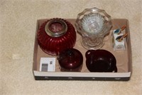 lot of glassware