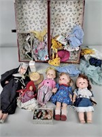 Vintage Dolls and closet storage