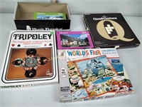 Vintage board games and puzzles including