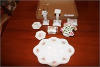 bedroom jewelry china set with hat pins