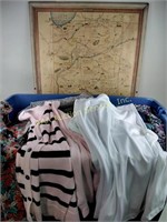 Women's clothing (some new)' plastic storage