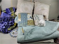 Small rugs, blankets, bedding