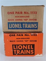 2 Sets Lionel 1122 Switches O Gauge