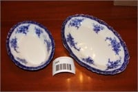 Flow Blue - serving platter, serving bowl