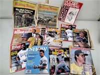 Sports magazines including Hoosier basketball,
