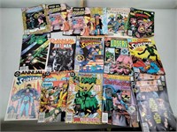 D.C. Comics, including  superheroes, flash,