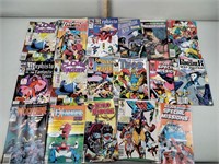 Marvel comics including the punisher, wolverine,