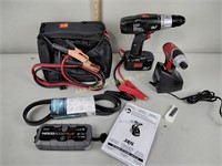 Craftsman drill,  Skil drill and charger, jumper