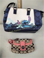Disney Stitch handbag, coach clutch
