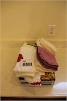 lot of hand towels and wash clothes