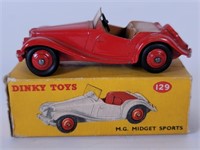 Dinky Boxed No 129 M.G Midget Sports Car