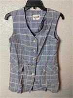 Vintage 1970s Junior House Sleeveless Vest Shirt