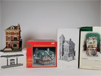 2 Dept 56 Christmas in the City Buildings etc.