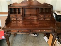 11-drawer wood desk